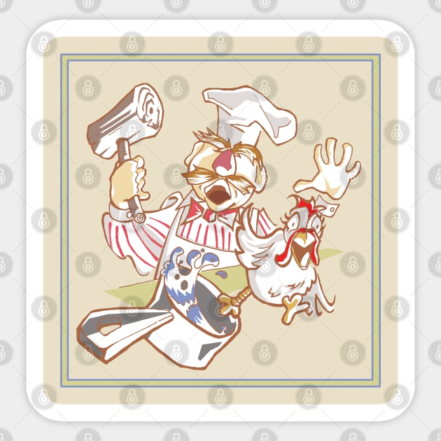 The Swedish Chef Sticker by ActionNate
